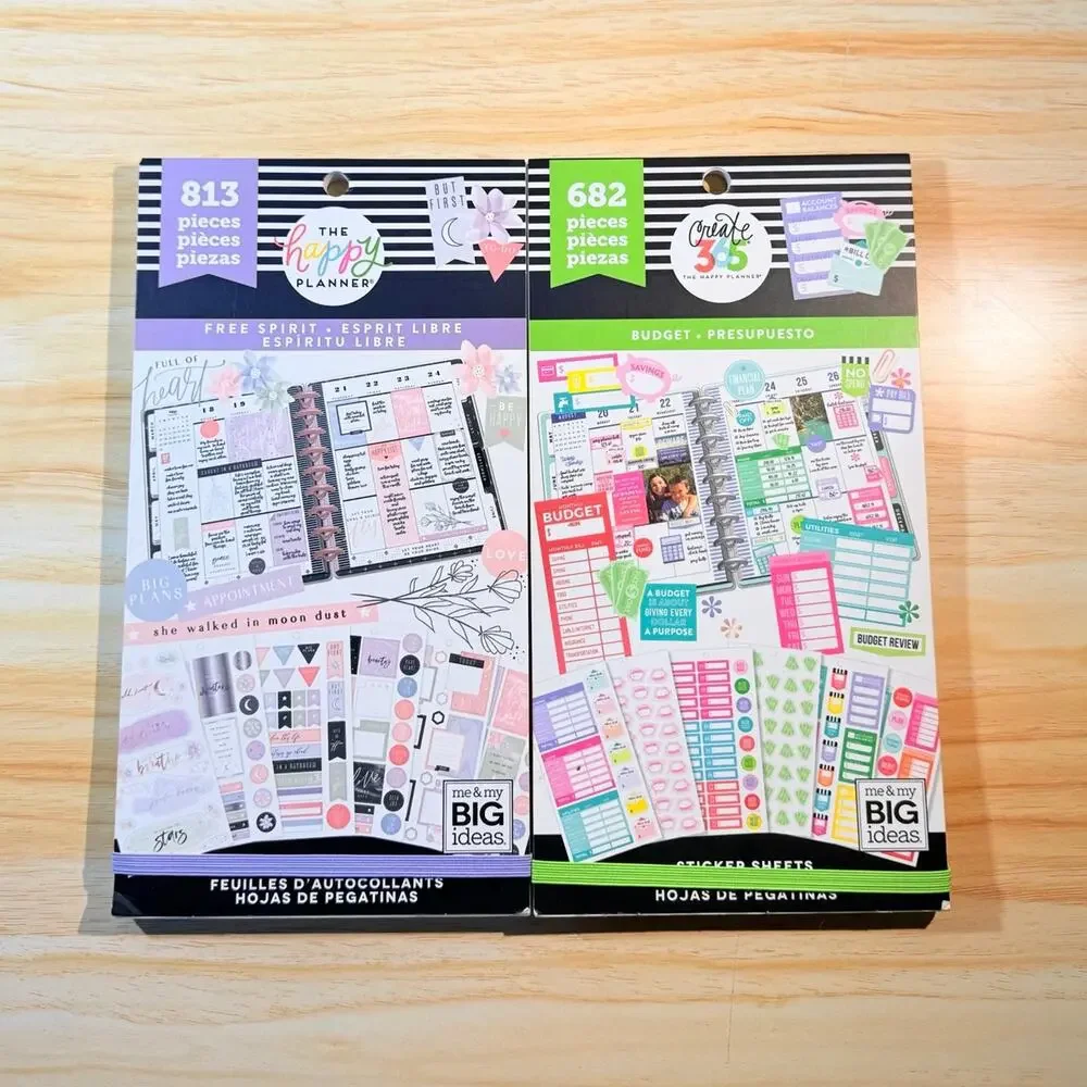 Happy Planner Lot - Bag, stickers, pins, magnets